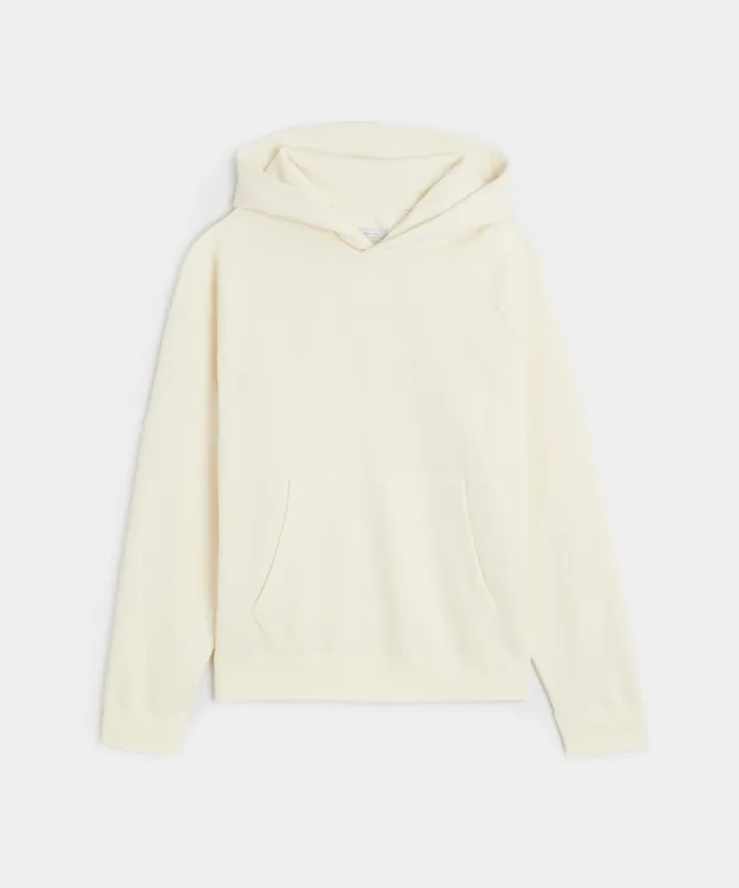 Cotton-Camelhair Fleece Hoodie in Vintage White sold by Todd Snyder