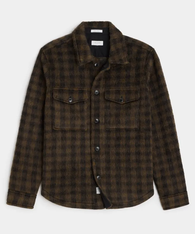 Buffalo Check Mohair Overshirt sold by Todd Snyder
