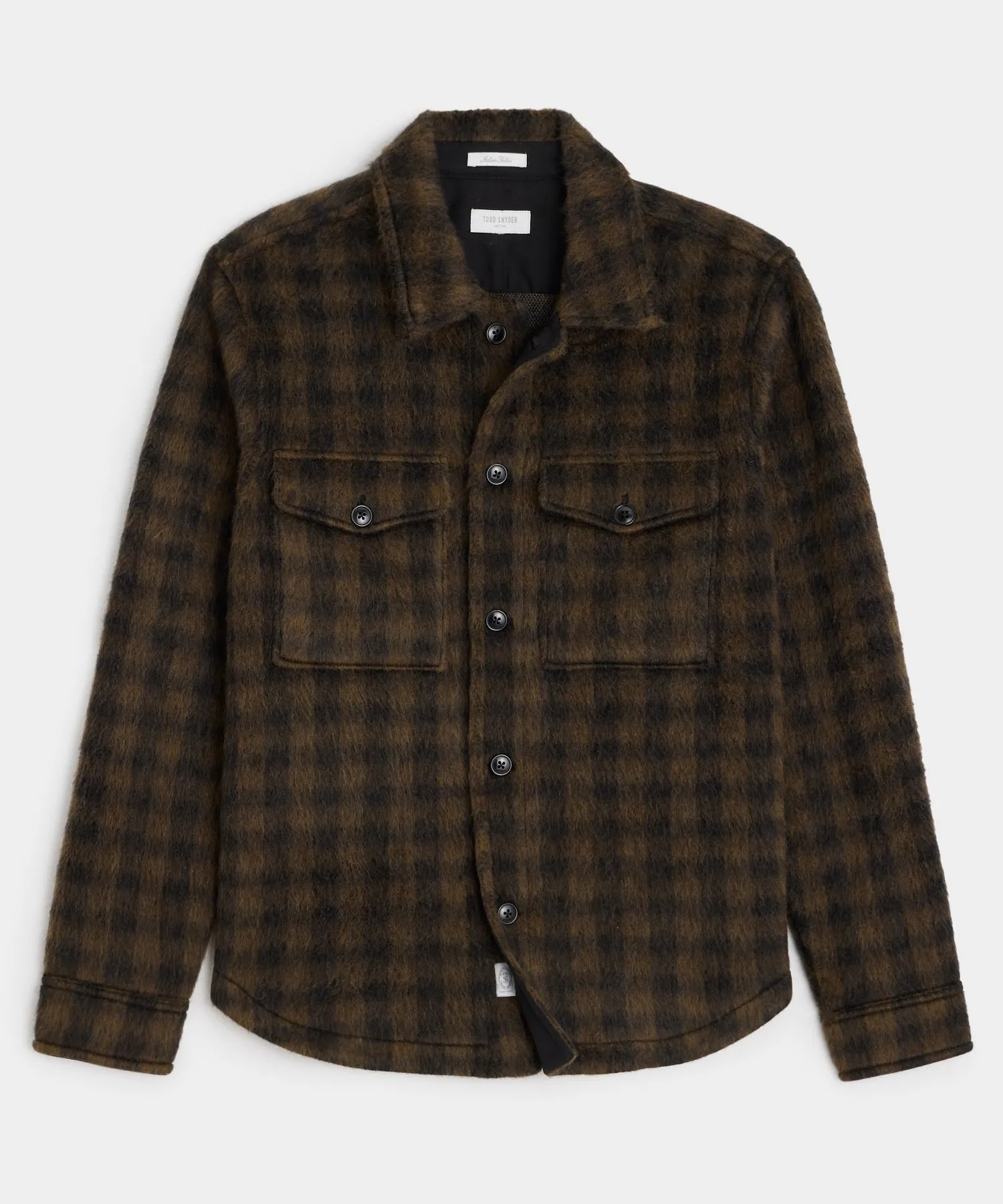 Buffalo Check Mohair Overshirt sold by Todd Snyder