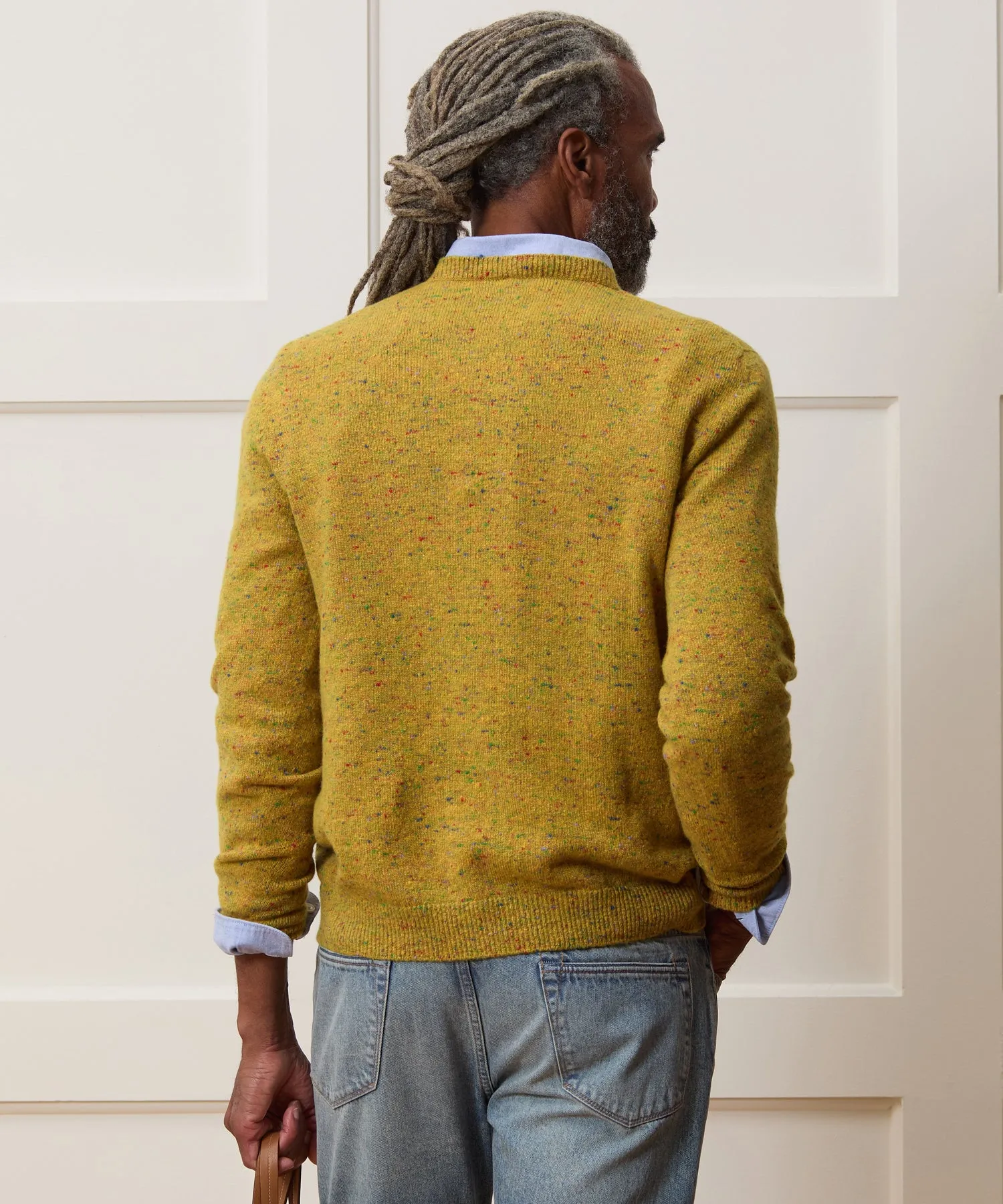 Inis Meáin Merino-Cashmere V-Neck Sweater sold by Todd Snyder product image thumbnail 5