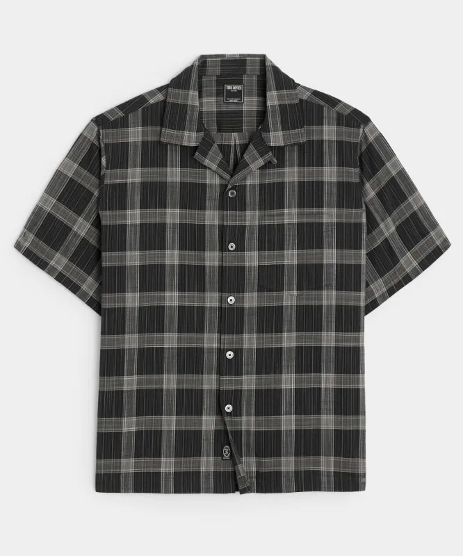 Cropped Cotton Summerweight Camp Collar Shirt sold by Todd Snyder