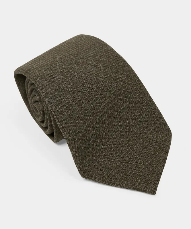 Italian Wool Crepe Tie sold by Todd Snyder