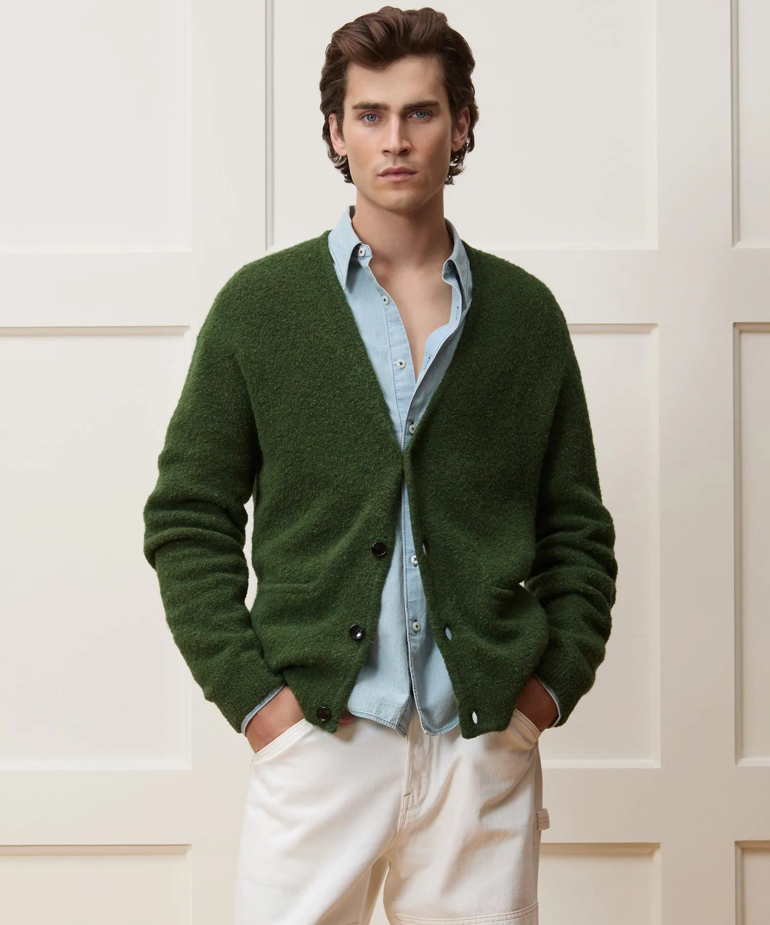 Relaxed Boucle Cardigan sold by Todd Snyder product image thumbnail 2