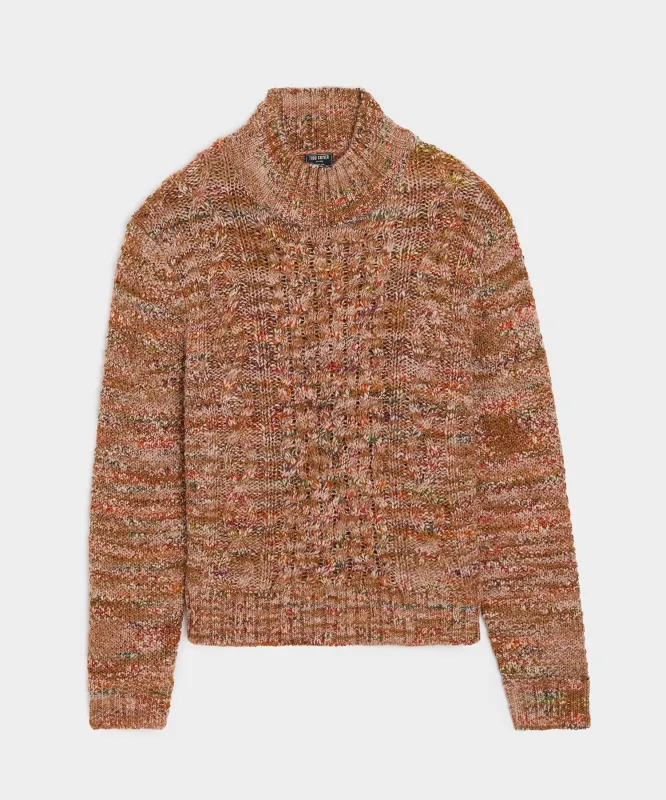 Slub Cableknit Turtleneck sold by Todd Snyder