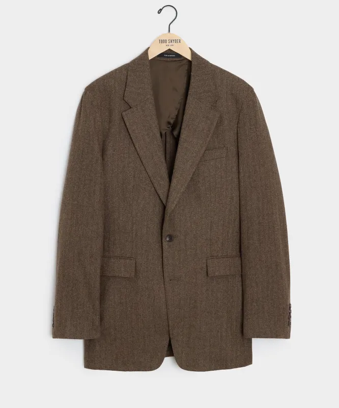Italian Flannel Herringbone Wythe Jacket sold by Todd Snyder