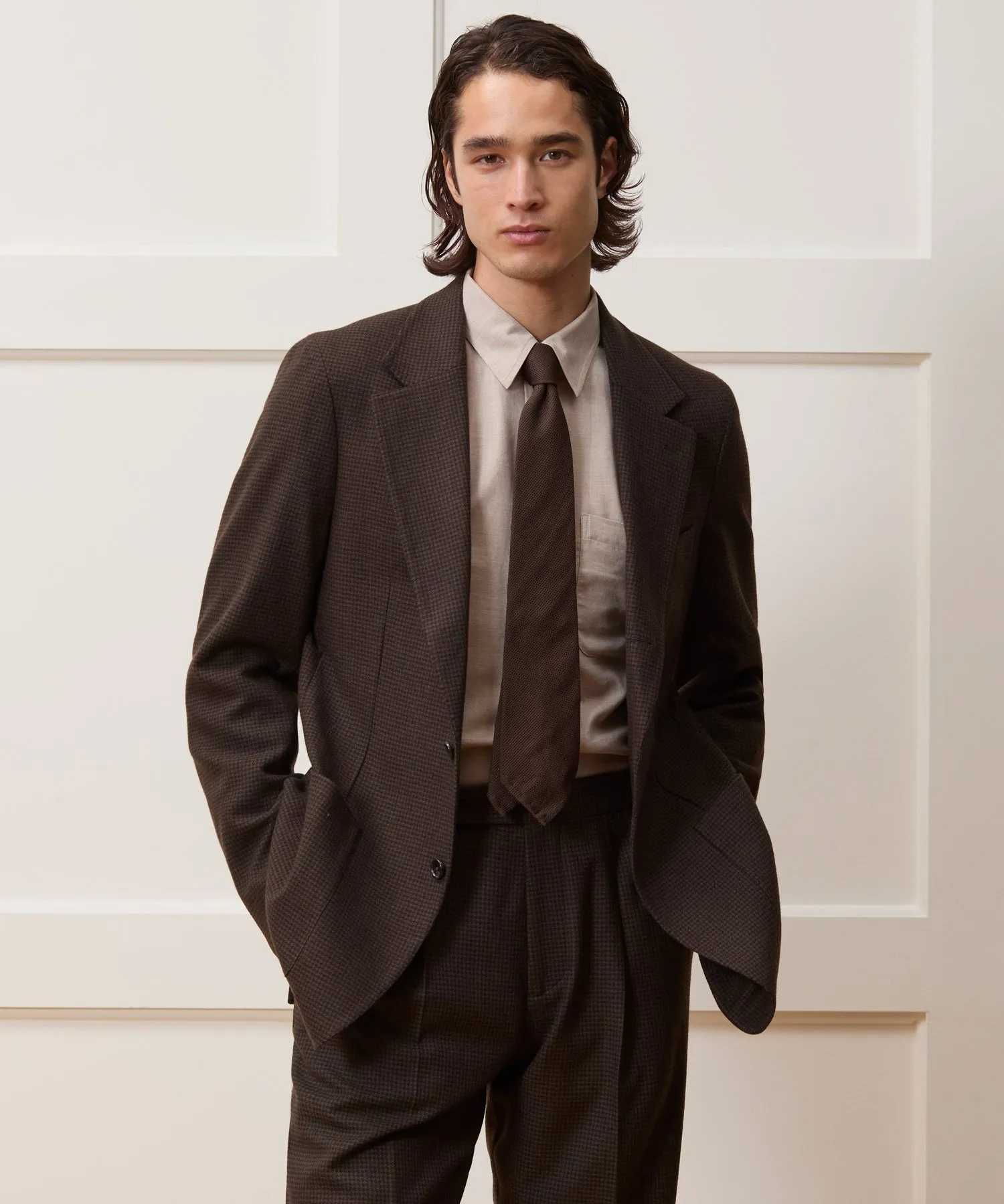 Italian Flannel Houndstooth Madison Suit sold by Todd Snyder product image thumbnail 2