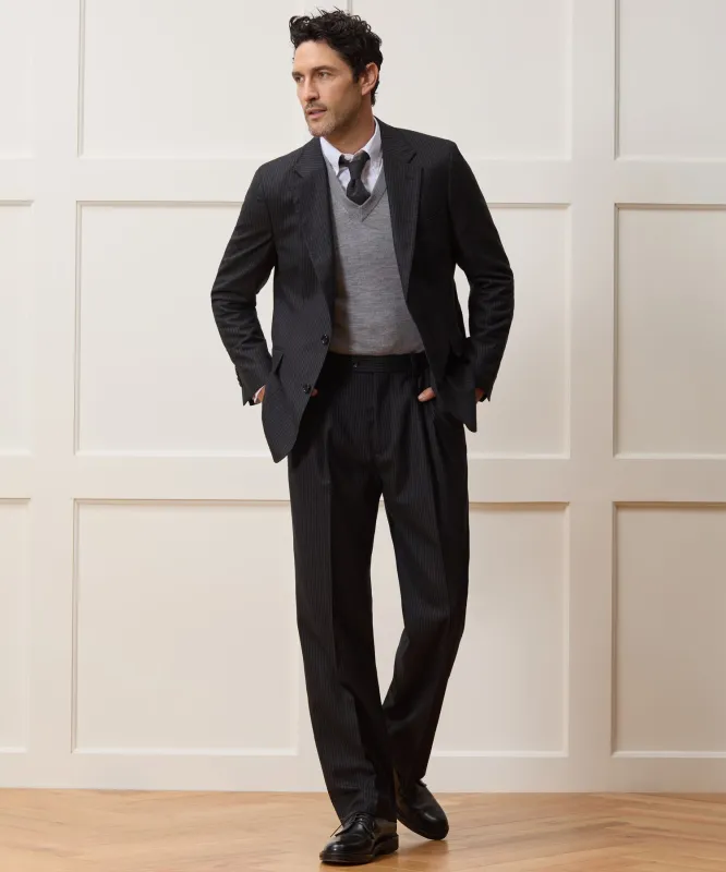 Italian Flannel Pinstripe Wythe Suit sold by Todd Snyder