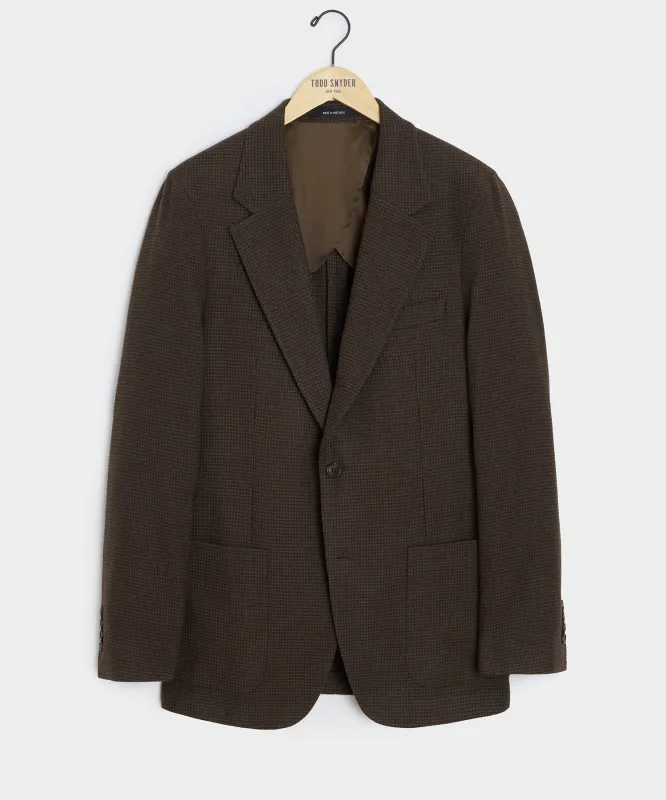 Italian Flannel Houndstooth Madison Jacket made by Todd Snyder