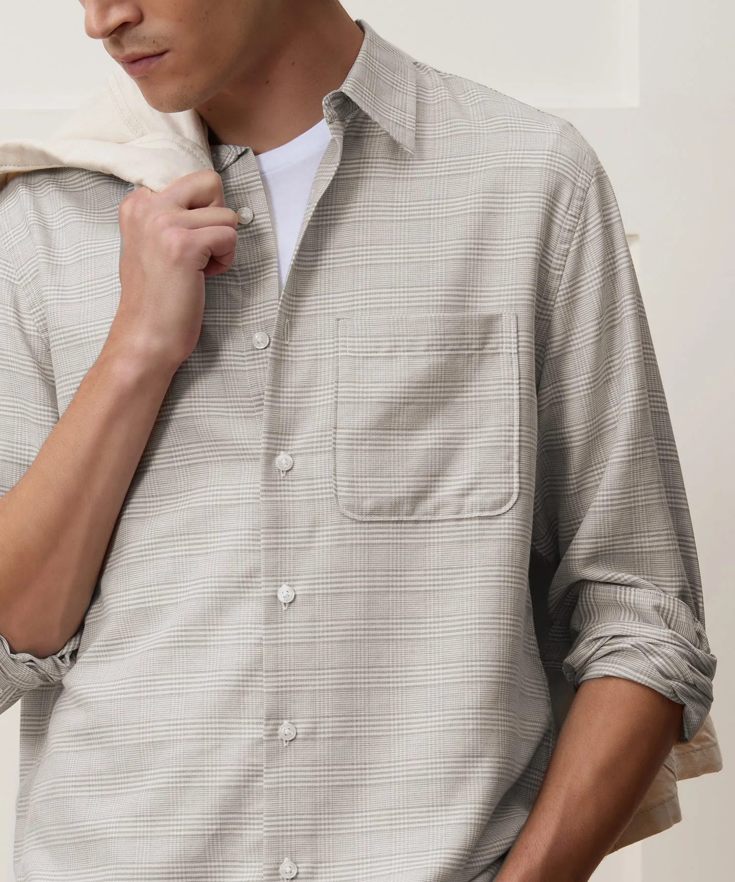 Portuguese Cotton-Cashmere Sport Shirt sold by Todd Snyder product image thumbnail 3