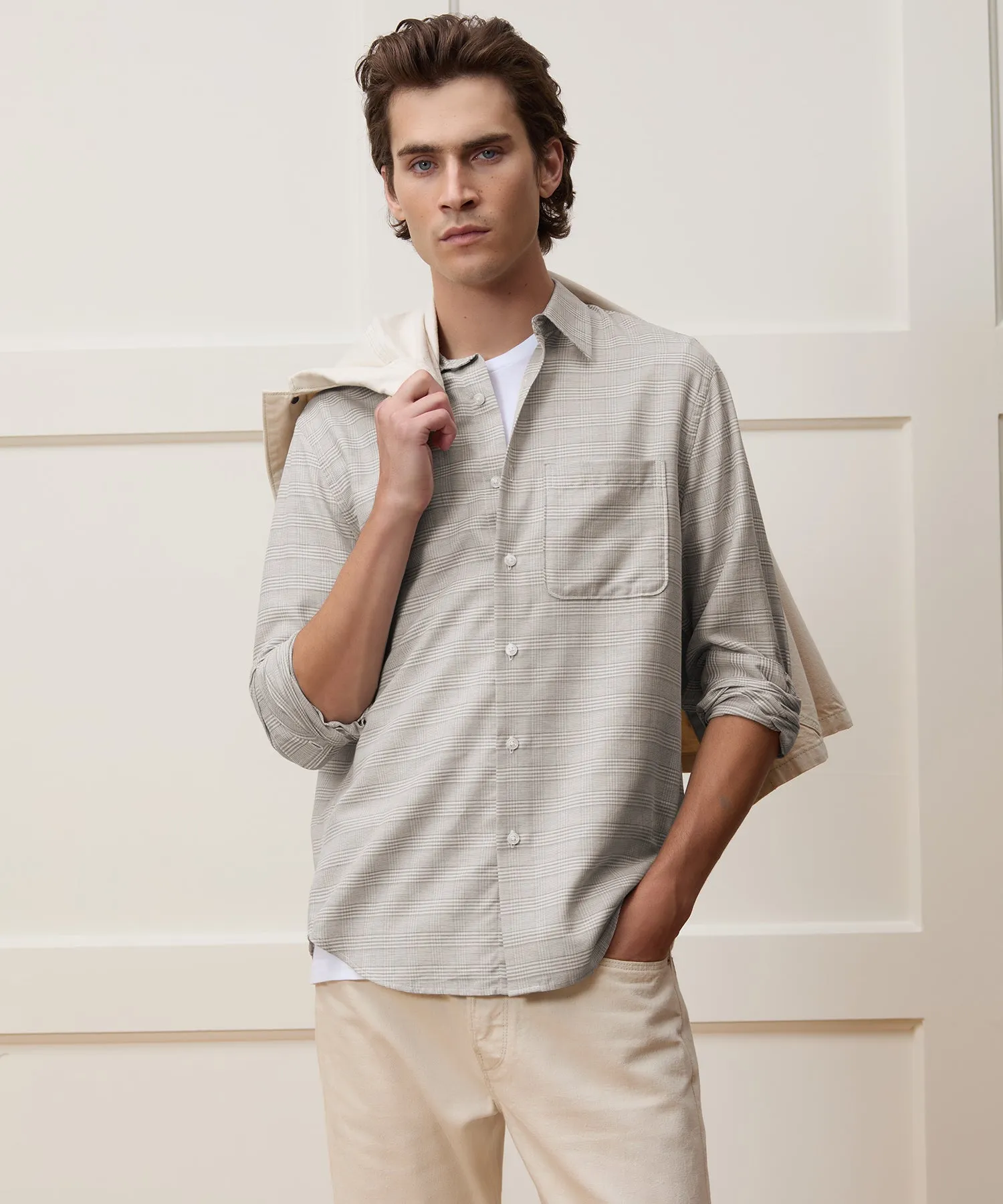 Portuguese Cotton-Cashmere Sport Shirt sold by Todd Snyder product image thumbnail 2