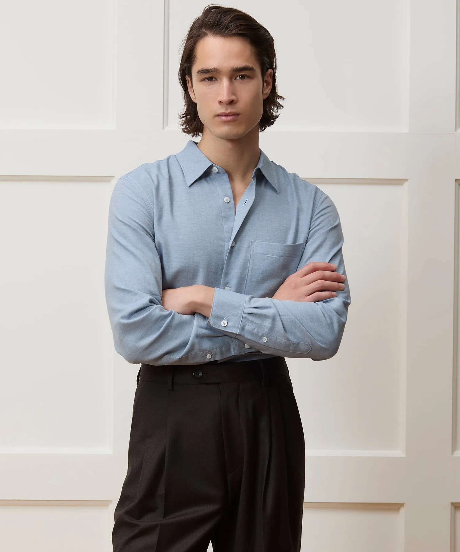 Portuguese Cotton-Cashmere Sport Shirt sold by Todd Snyder product image thumbnail 2