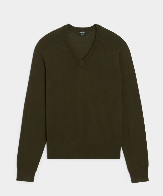 Merino V-Neck Sweater sold by Todd Snyder