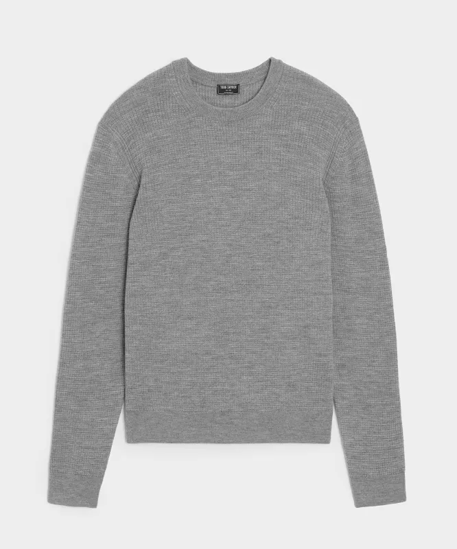 Merino Waffle Crewneck made by Todd Snyder