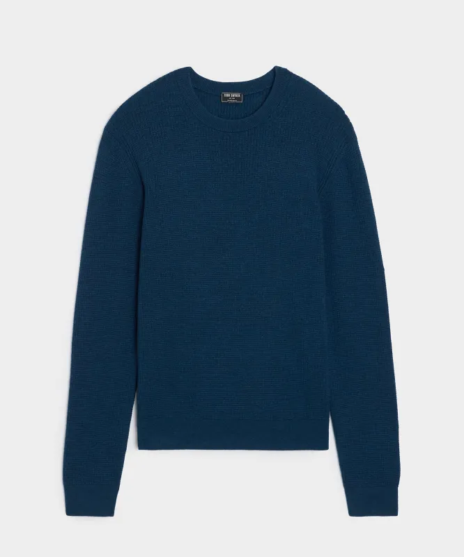 Merino Waffle Crewneck sold by Todd Snyder