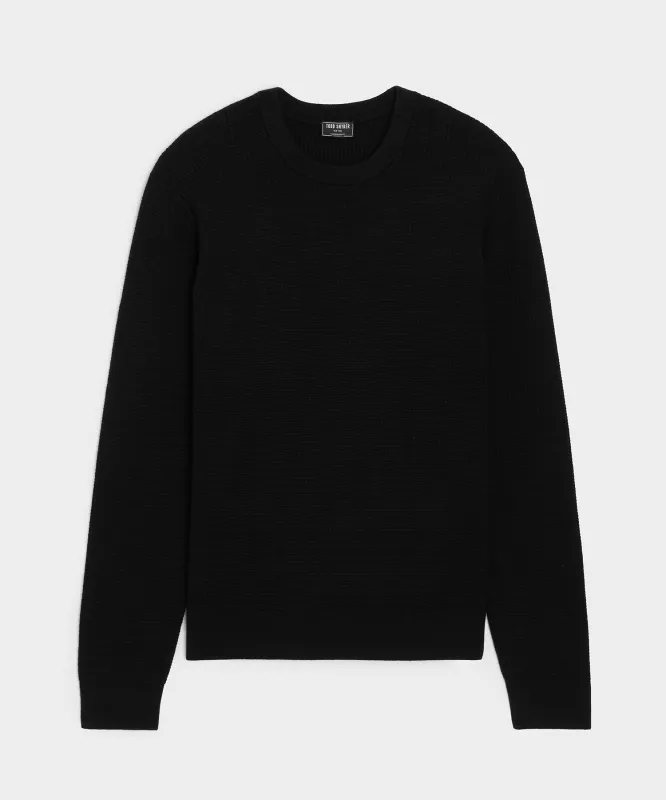 Merino Waffle Crewneck sold by Todd Snyder