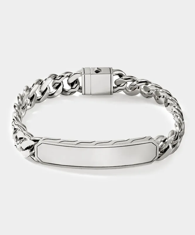 John Hardy Sterling Silver ID Curb Bracelet, 11MM sold by Todd Snyder