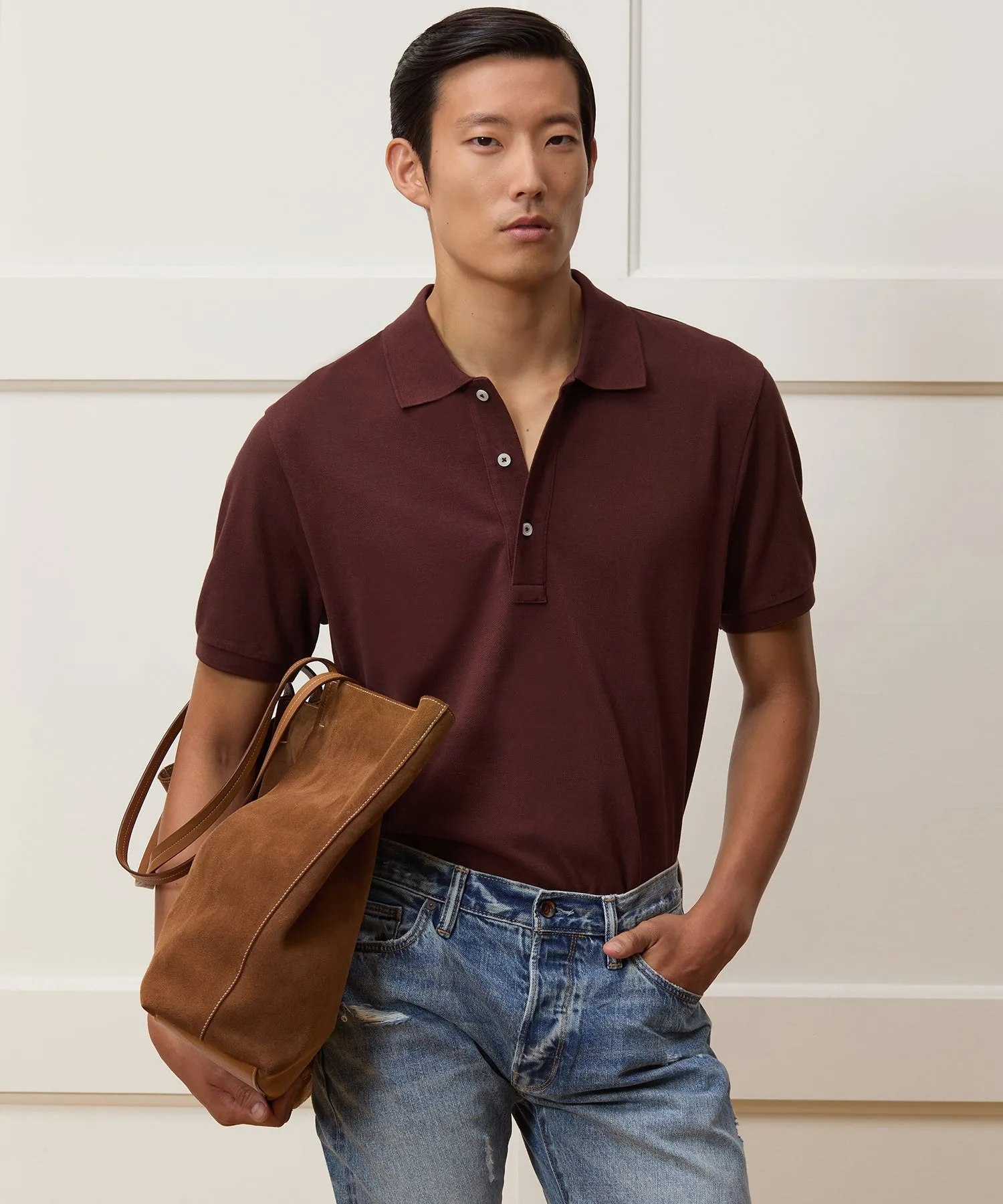Cotton Pique Polo sold by Todd Snyder product image thumbnail 2