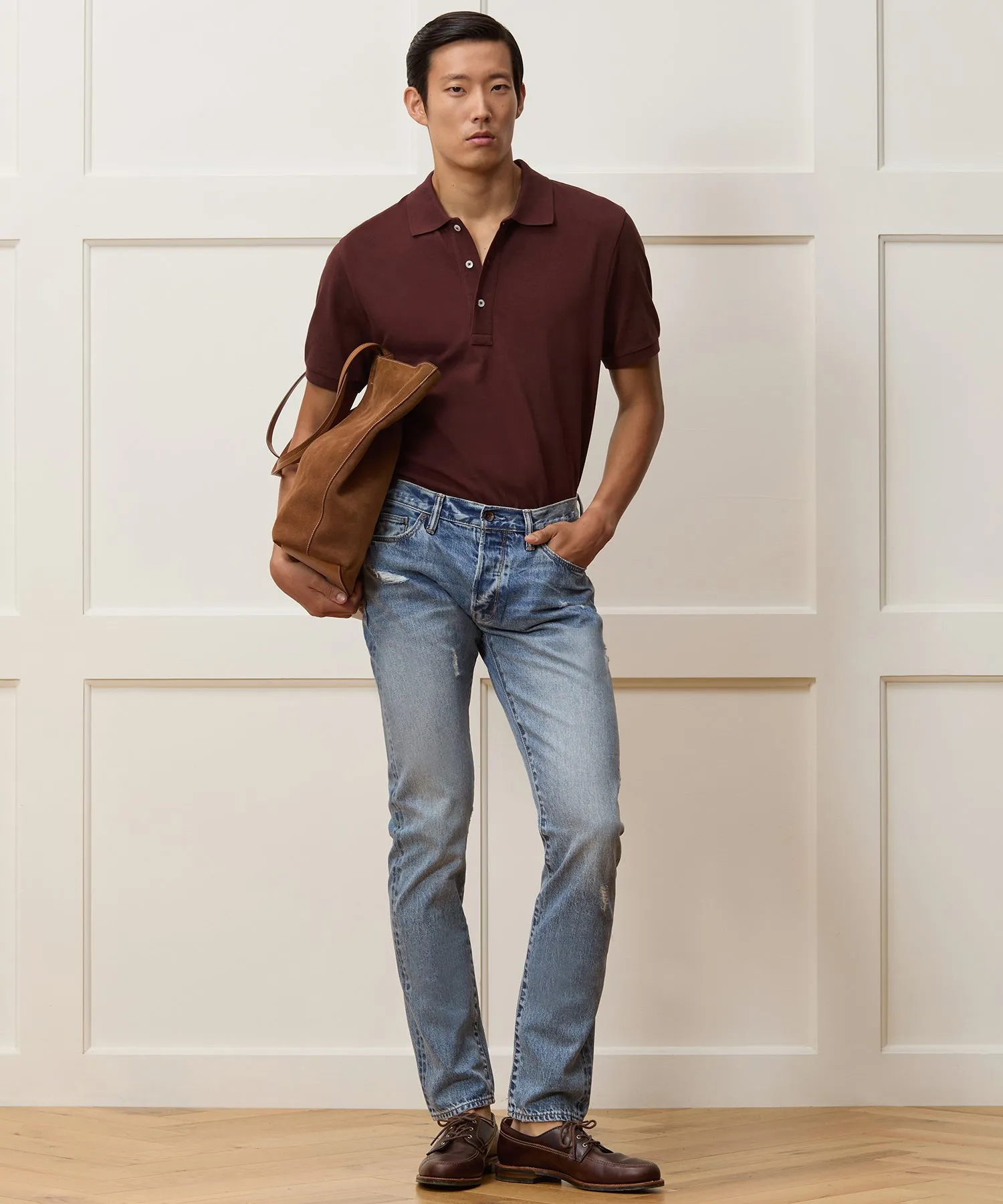Cotton Pique Polo sold by Todd Snyder product image thumbnail 3