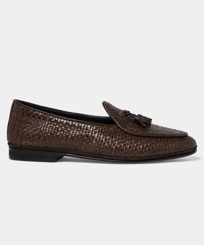 Todd Snyder X Rubinacci Woven Leather Marphy Loafer sold by Todd Snyder
