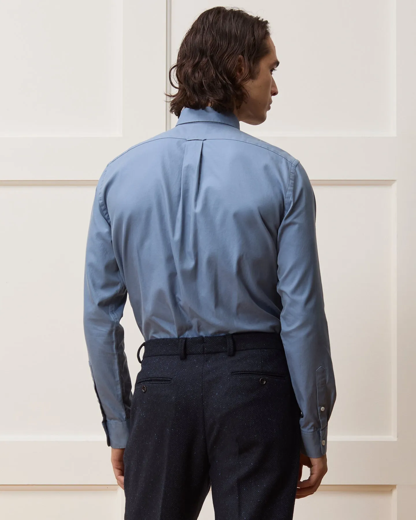 Cotton Twill Long Point Collar Shirt sold by Todd Snyder product image thumbnail 4
