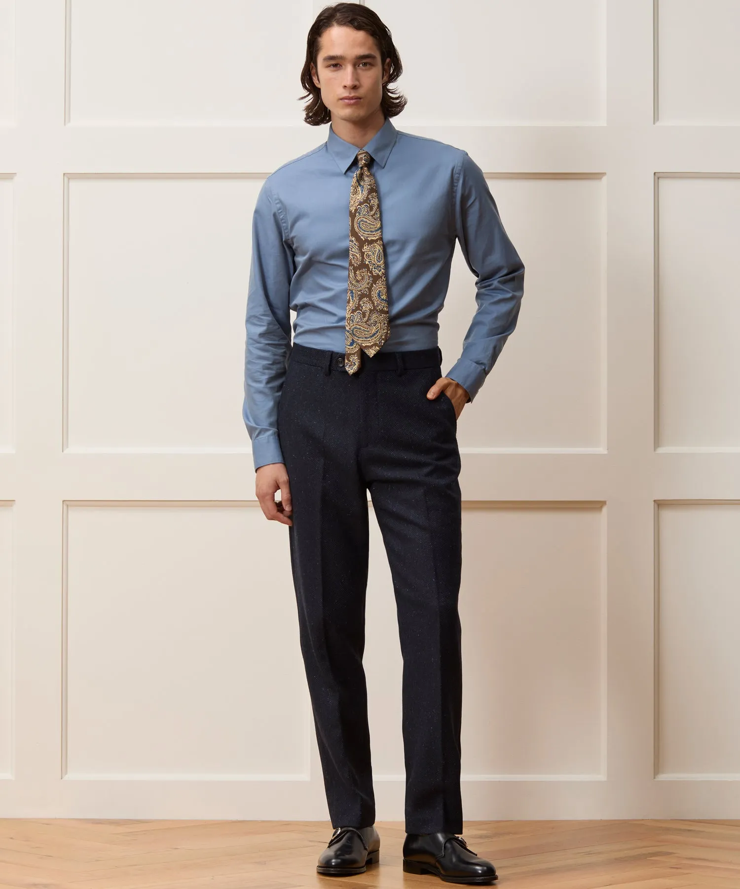 Cotton Twill Long Point Collar Shirt sold by Todd Snyder product image thumbnail 5