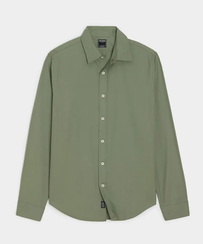 Cotton Twill Long Point Collar Shirt sold by Todd Snyder