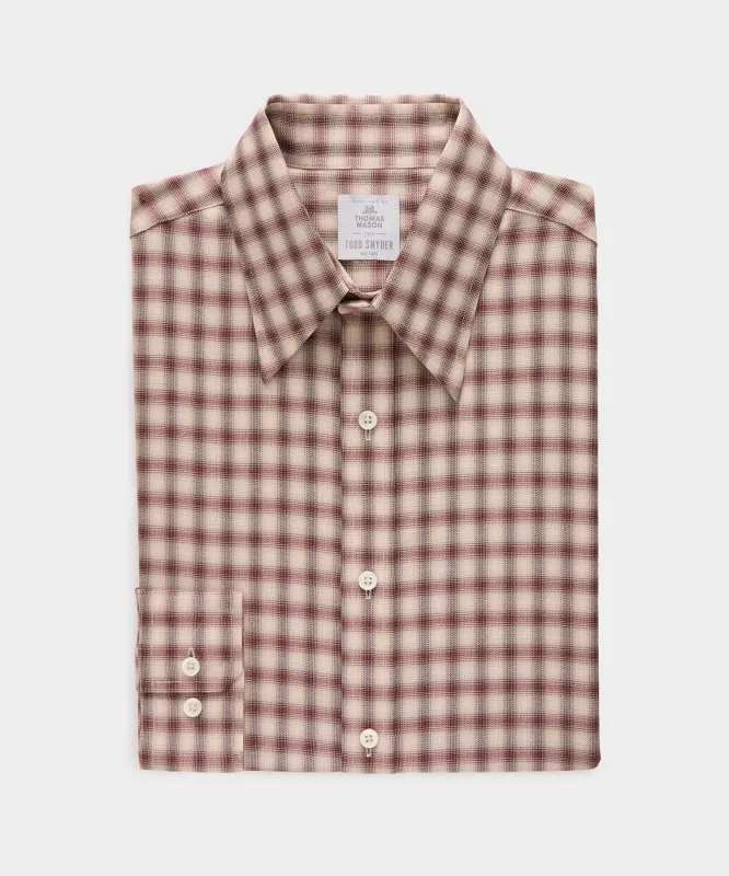 Lightweight Flannel Long Point Collar Dress Shirt sold by Todd Snyder