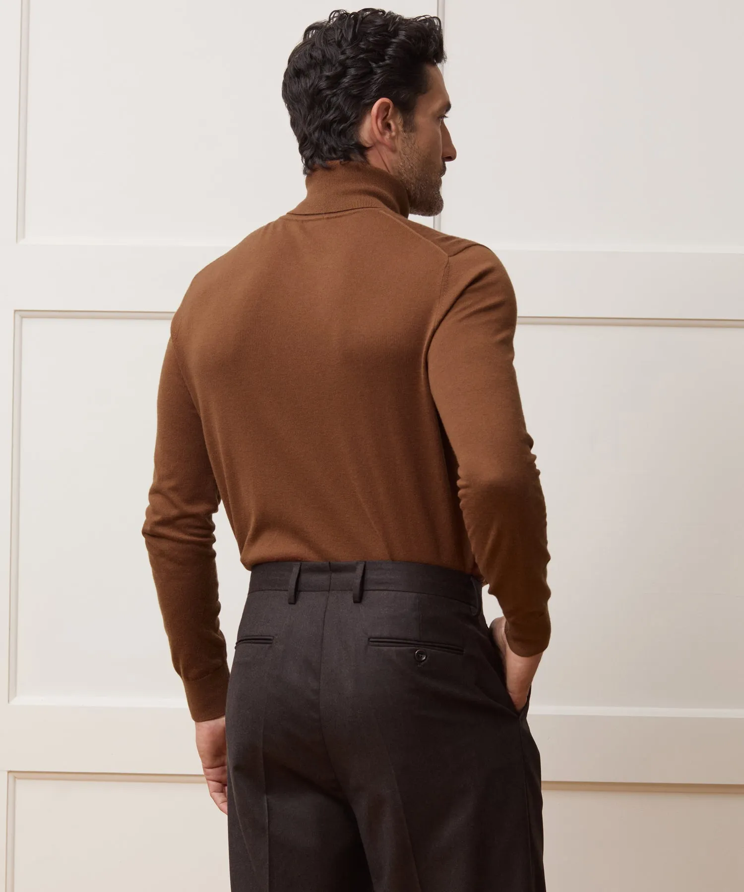 Silk-Cashmere Turtleneck Sweater sold by Todd Snyder product image thumbnail 5