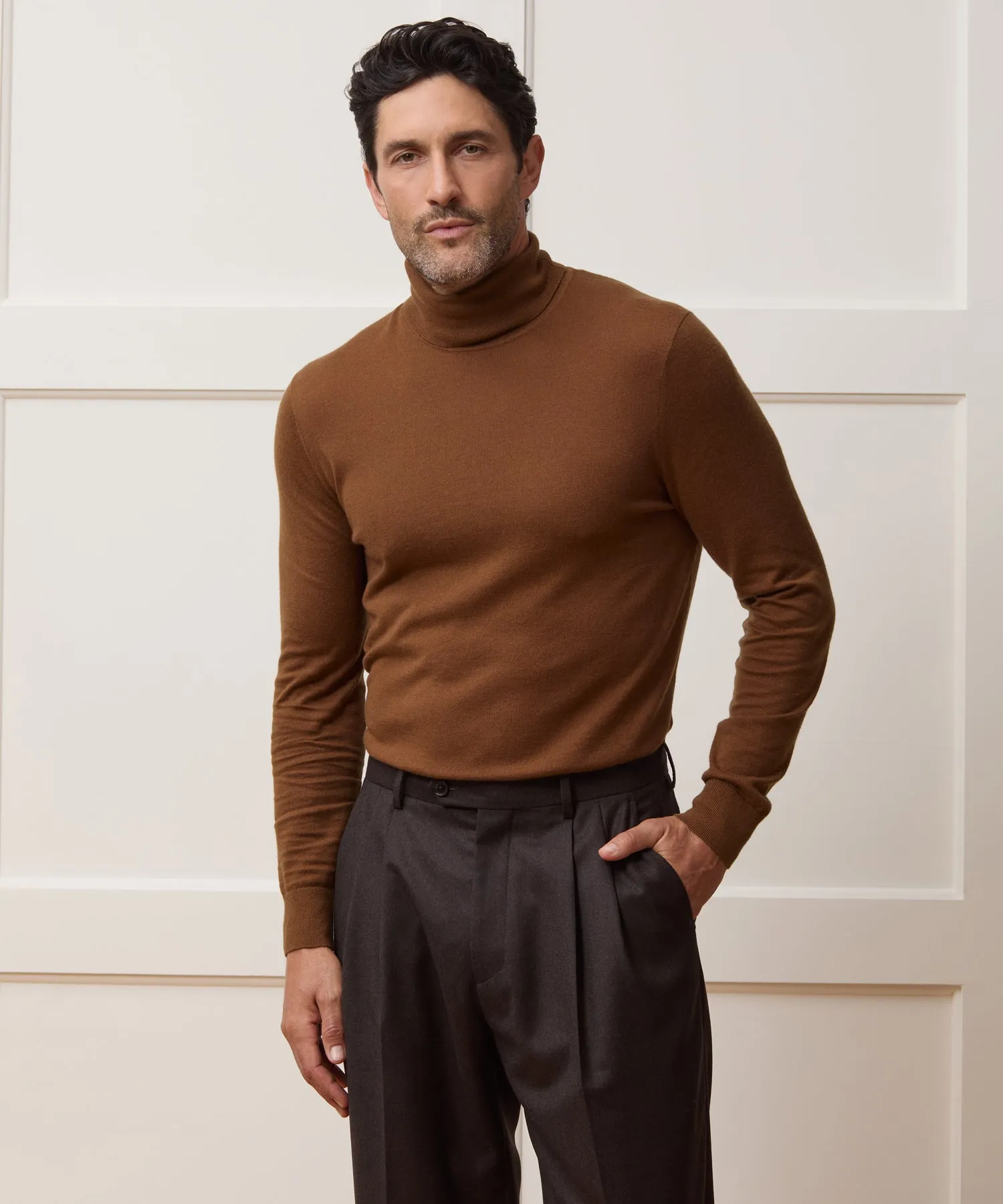 Silk-Cashmere Turtleneck Sweater sold by Todd Snyder product image thumbnail 2