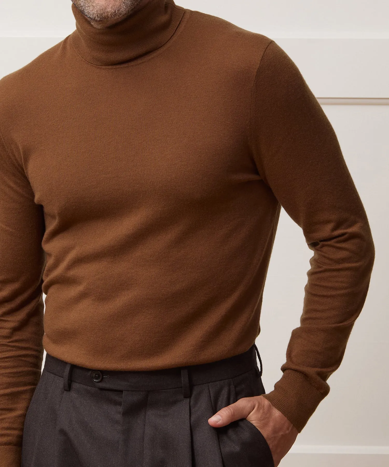 Silk-Cashmere Turtleneck Sweater sold by Todd Snyder product image thumbnail 4
