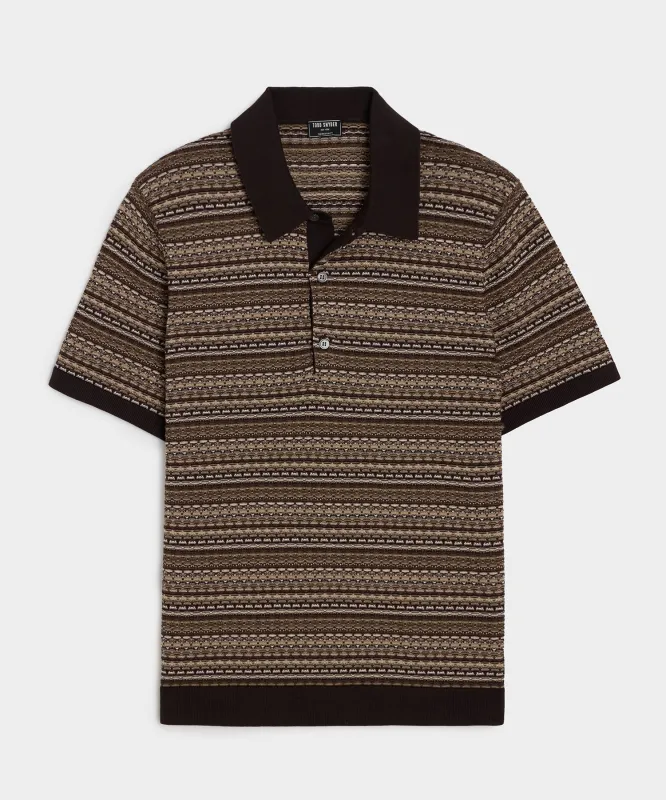 Silk-Cotton Sweater Polo sold by Todd Snyder