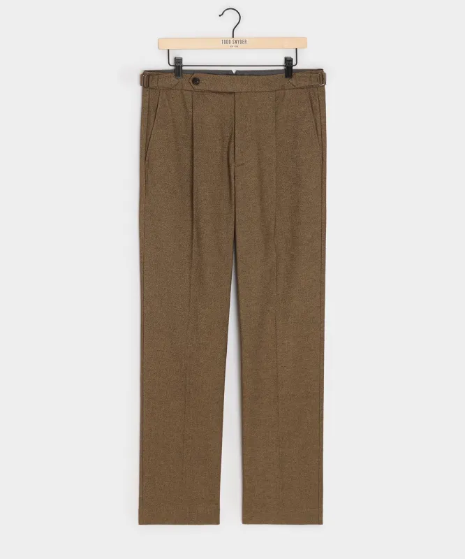 Italian Heathered Cotton Side Tab Trouser sold by Todd Snyder