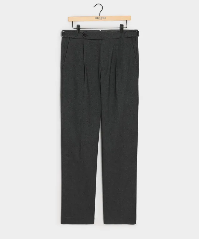 Italian Heathered Cotton Side Tab Trouser sold by Todd Snyder