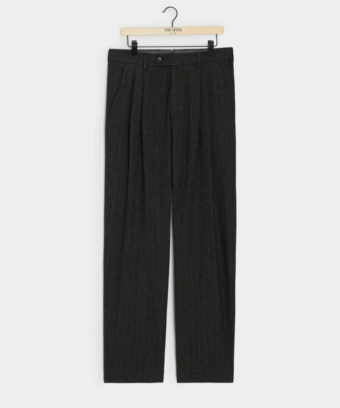 Italian Flannel Pinstripe Wythe Trouser sold by Todd Snyder