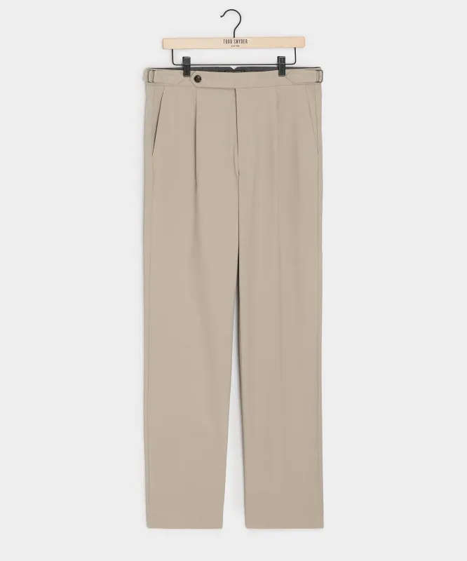 Italian Brushed Cotton Side Tab Trouser sold by Todd Snyder