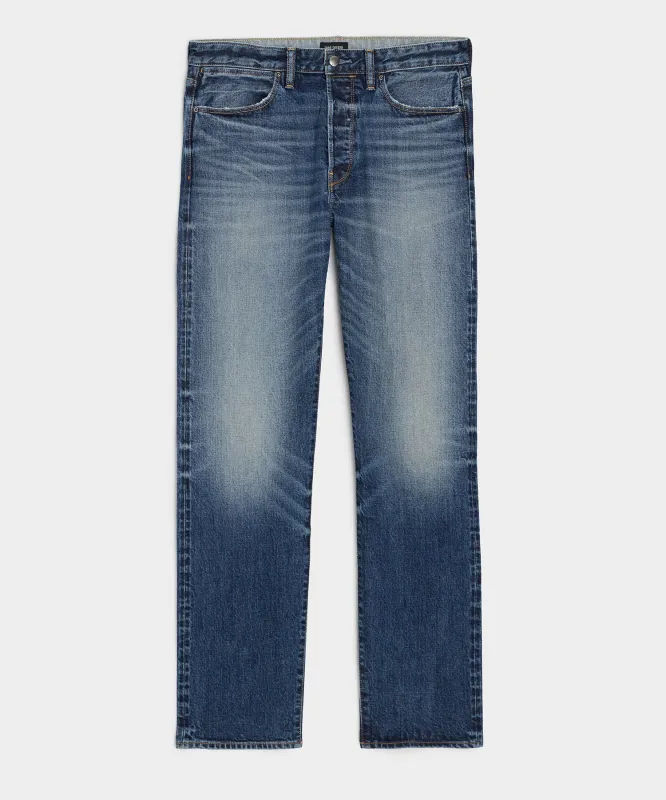 Straight Japanese Selvedge Stretch Jean sold by Todd Snyder