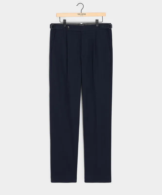 Italian Brushed Cotton Side Tab Trouser sold by Todd Snyder
