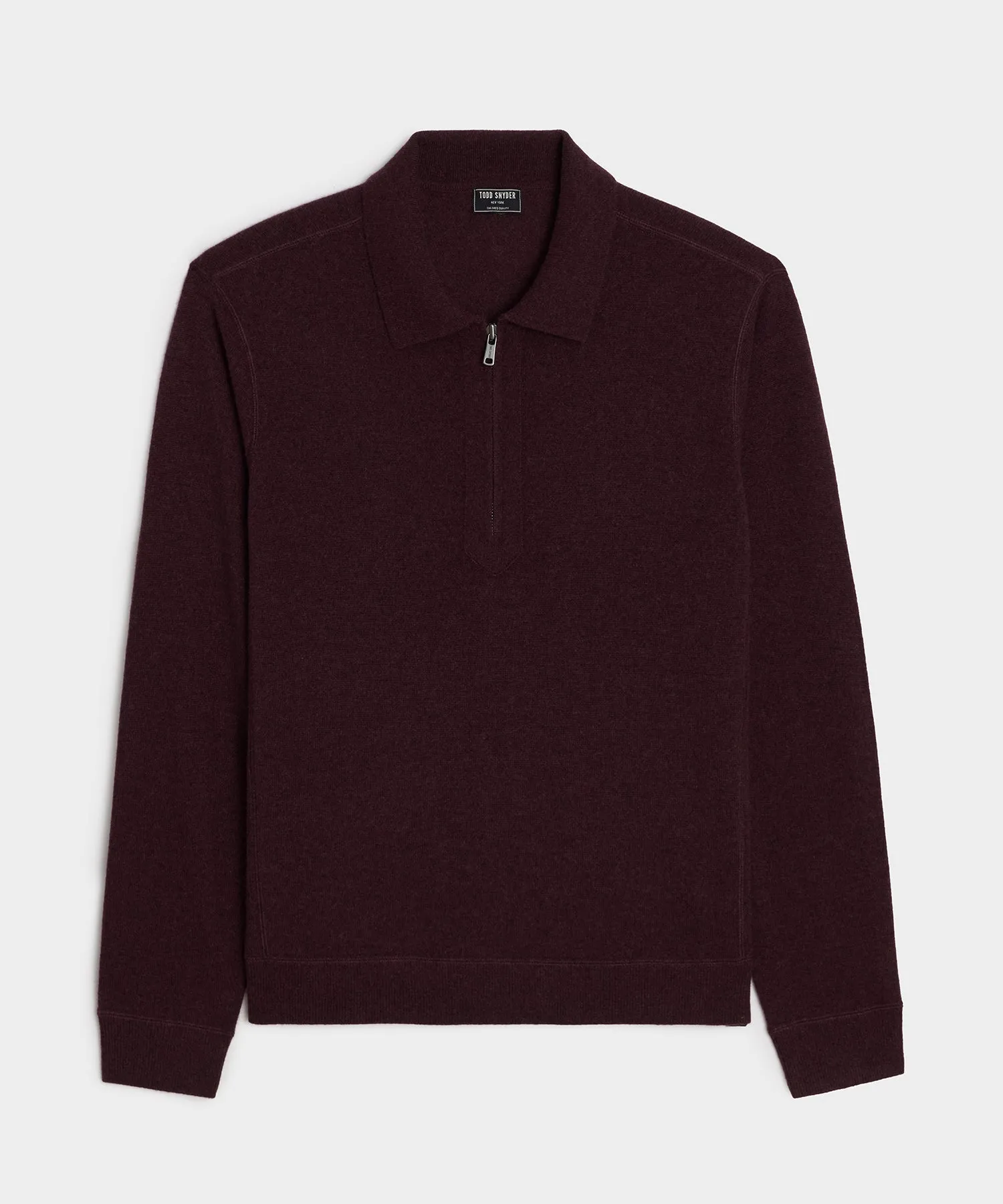 Cashmere Quarter-Zip Sweater Polo sold by Todd Snyder