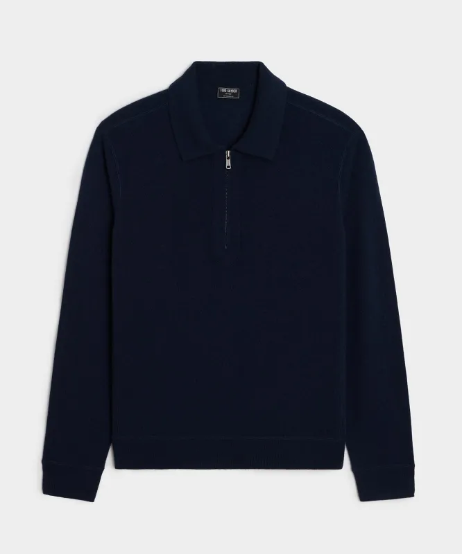 Cashmere Quarter-Zip Sweater Polo sold by Todd Snyder