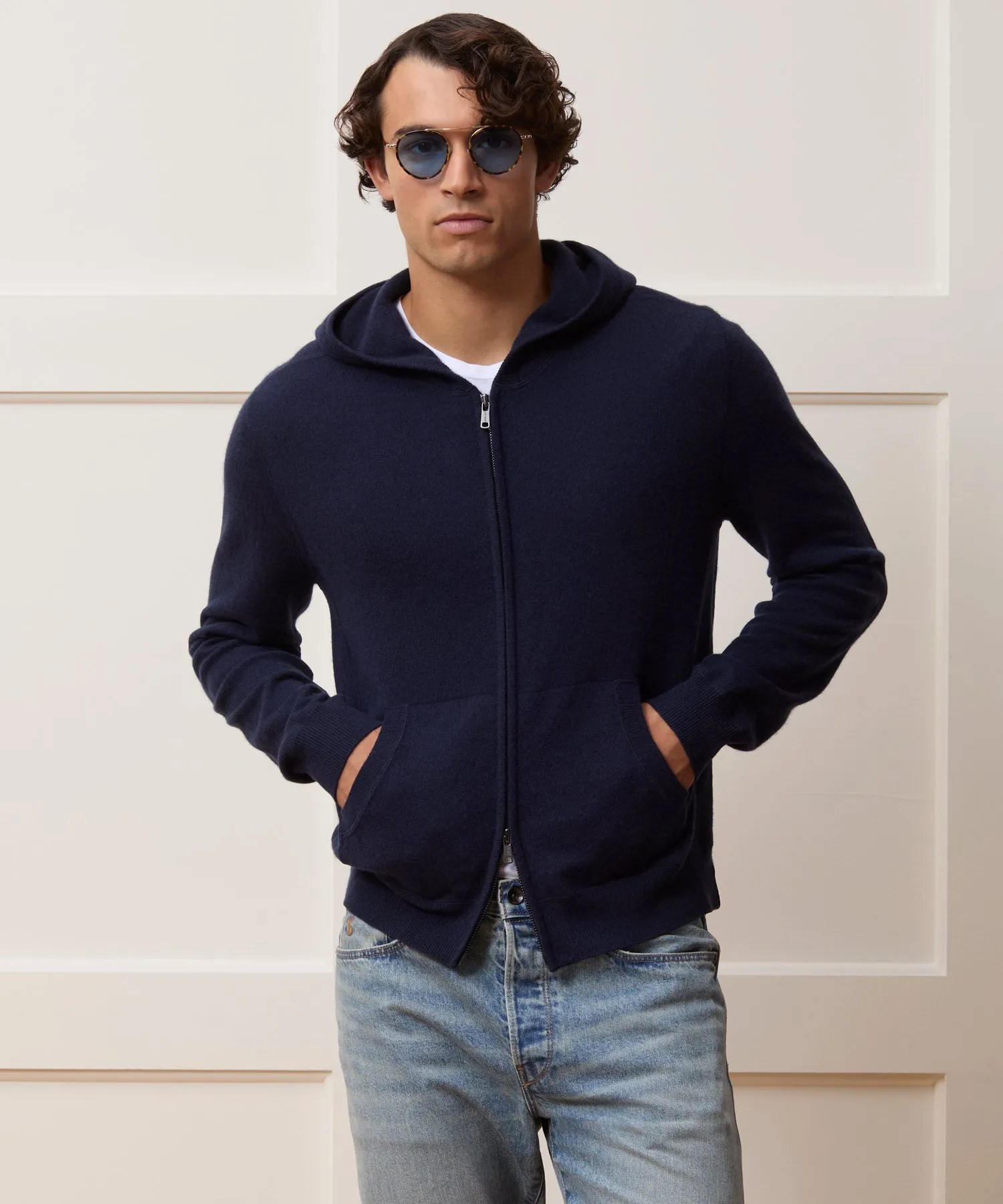 Cashmere Full-Zip Hoodie sold by Todd Snyder product image thumbnail 2