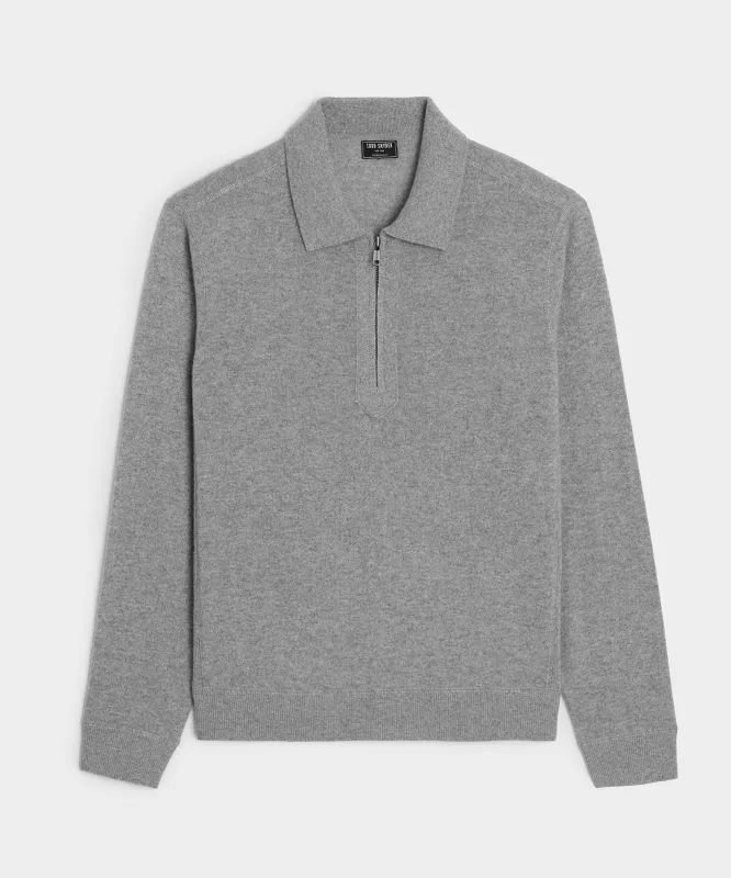 Cashmere Quarter-Zip Sweater Polo sold by Todd Snyder