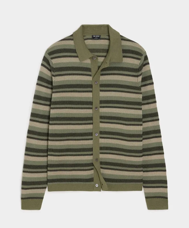 Silk-Cotton Sweater Polo sold by Todd Snyder