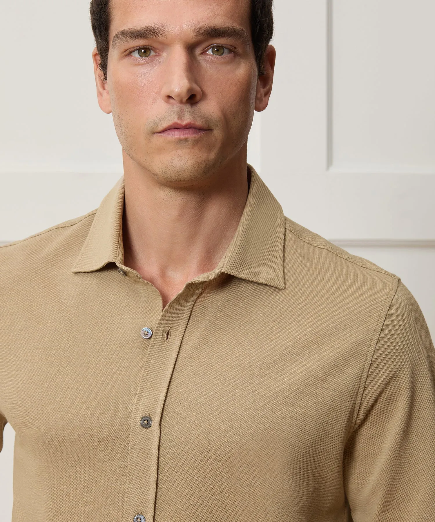 Cotton-Cashmere Pique Dress Shirt sold by Todd Snyder product image thumbnail 4
