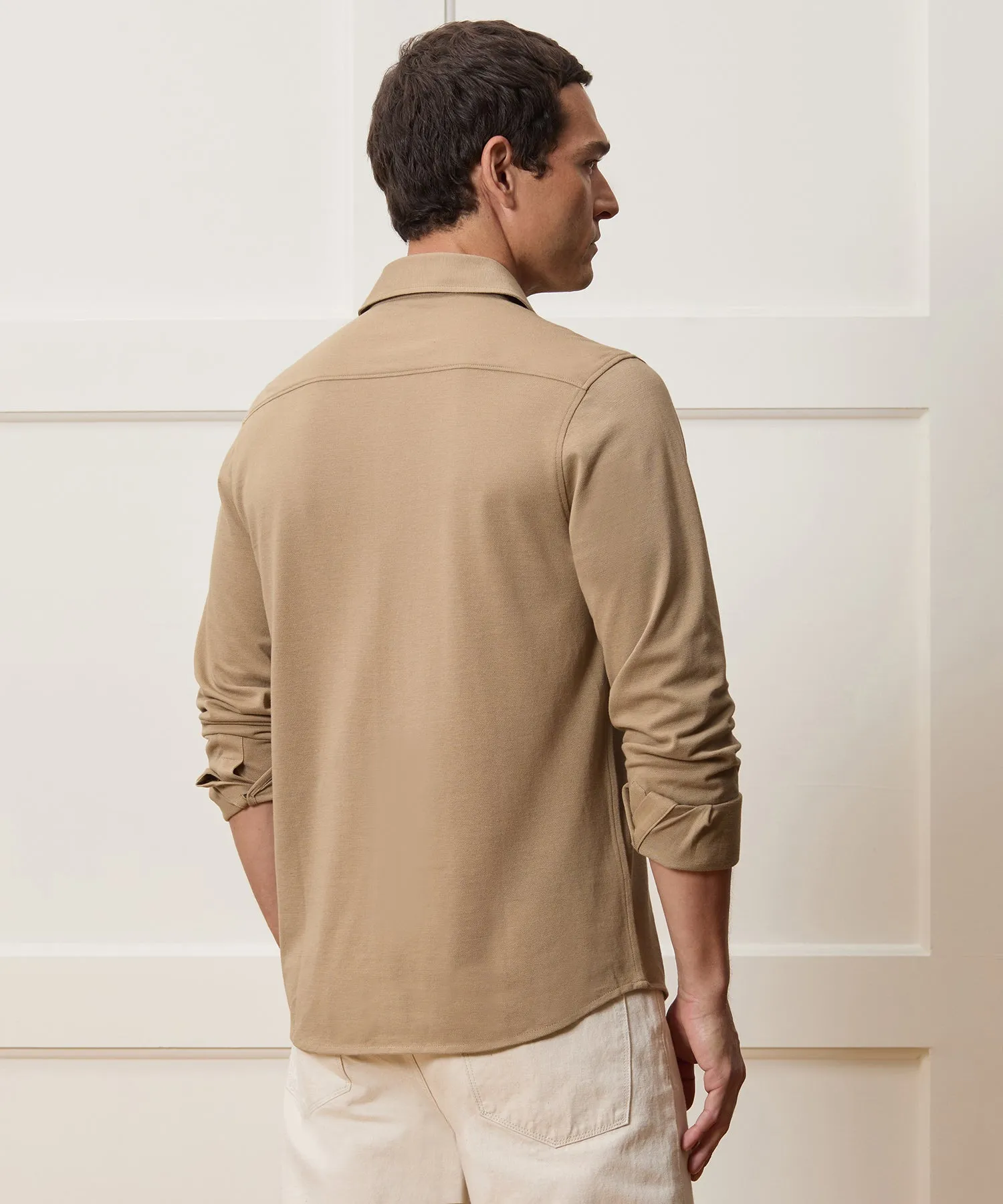 Cotton-Cashmere Pique Dress Shirt sold by Todd Snyder product image thumbnail 5