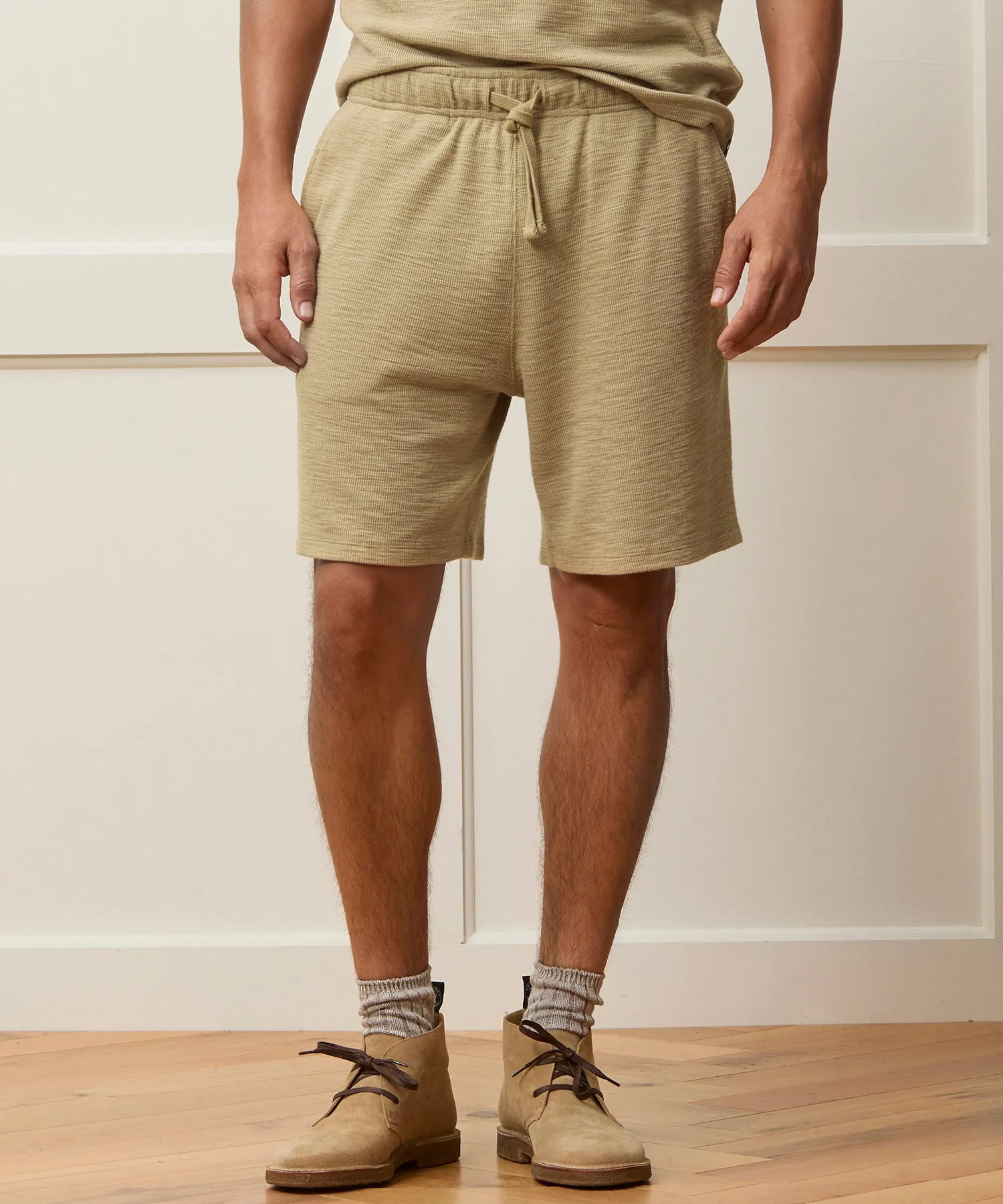 7" Lightweight Mini Waffle Short sold by Todd Snyder product image thumbnail 2