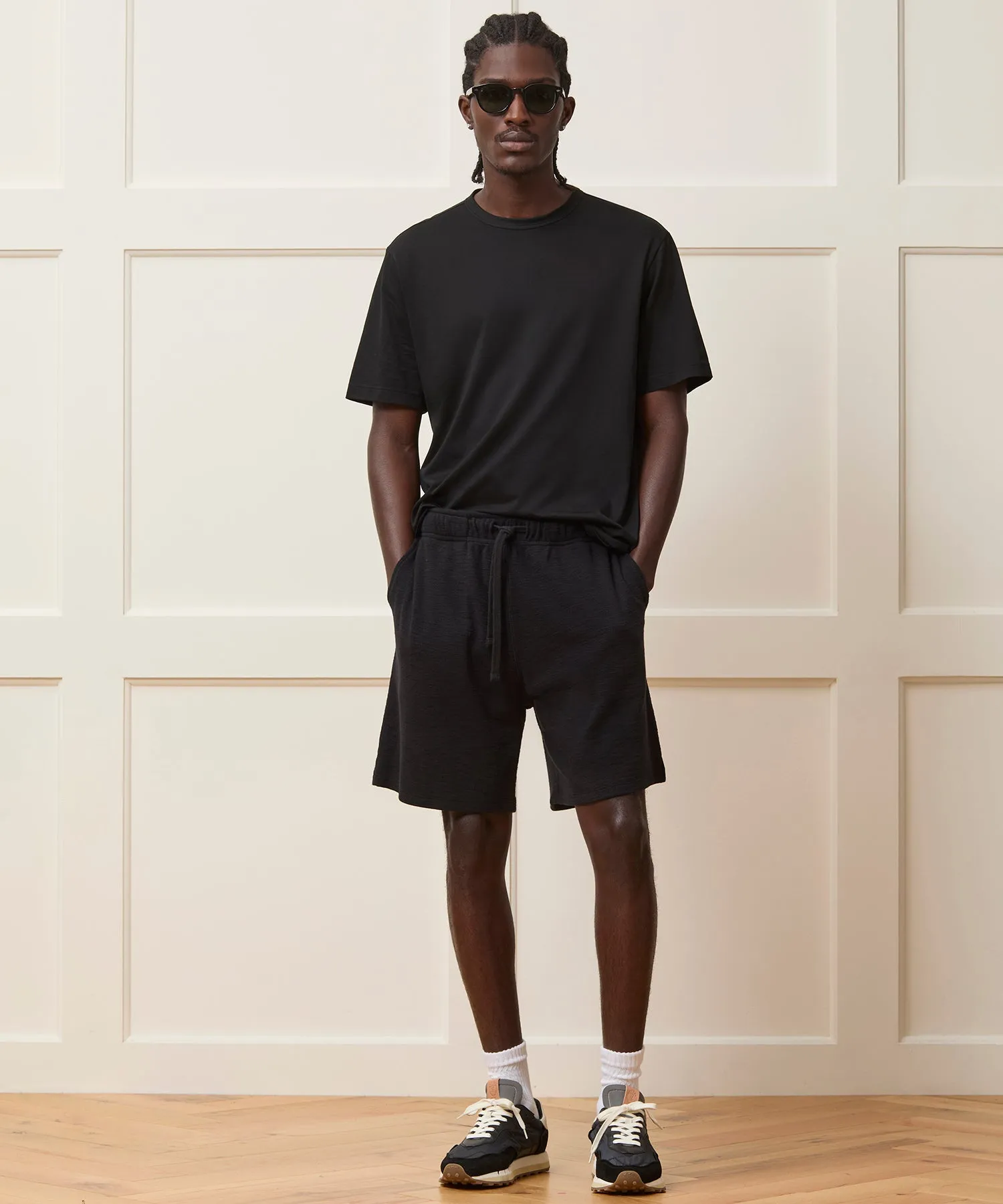 7" Lightweight Mini Waffle Short sold by Todd Snyder product image thumbnail 3