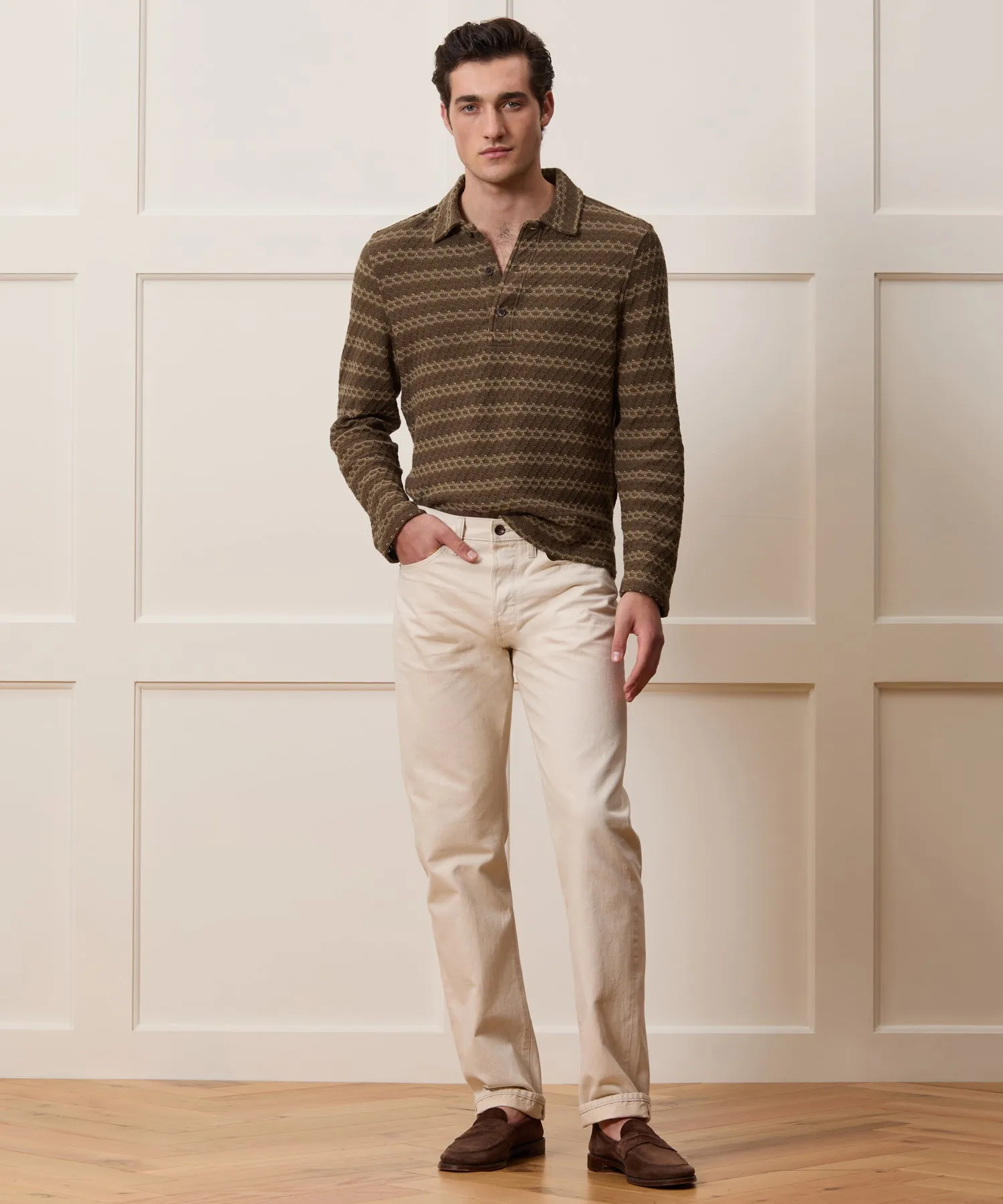 Relaxed Cotton Polo sold by Todd Snyder product image thumbnail 3