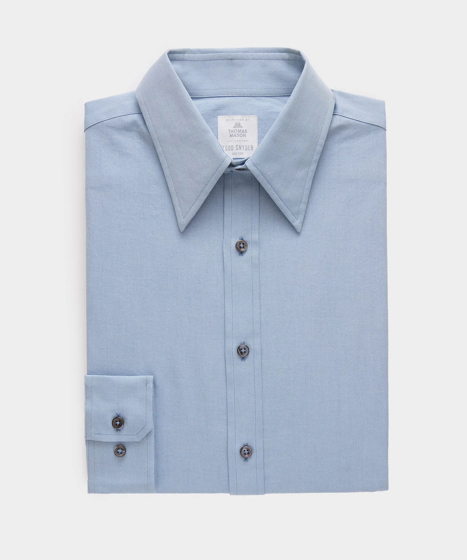 Slim Twill Long Collar Dress Shirt sold by Todd Snyder