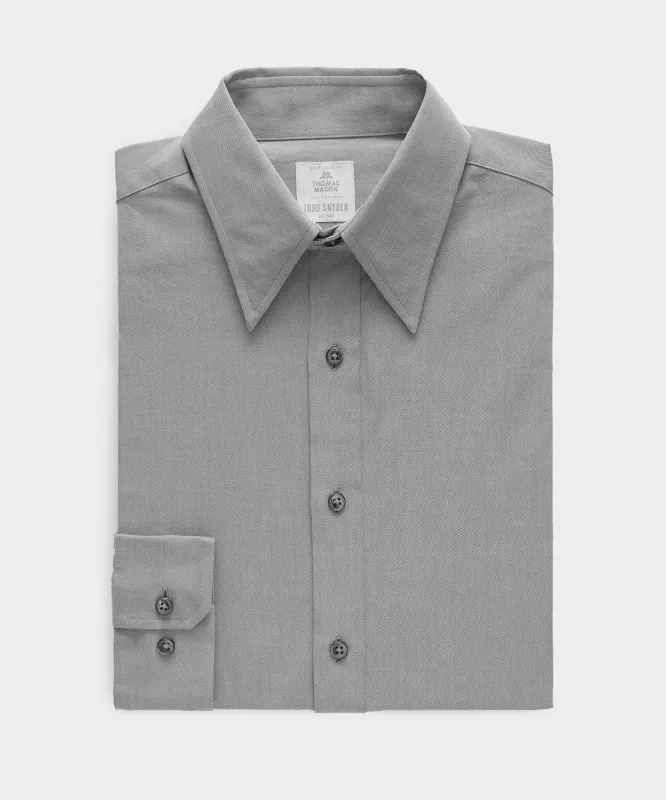 Slim Twill Long Collar Dress Shirt sold by Todd Snyder
