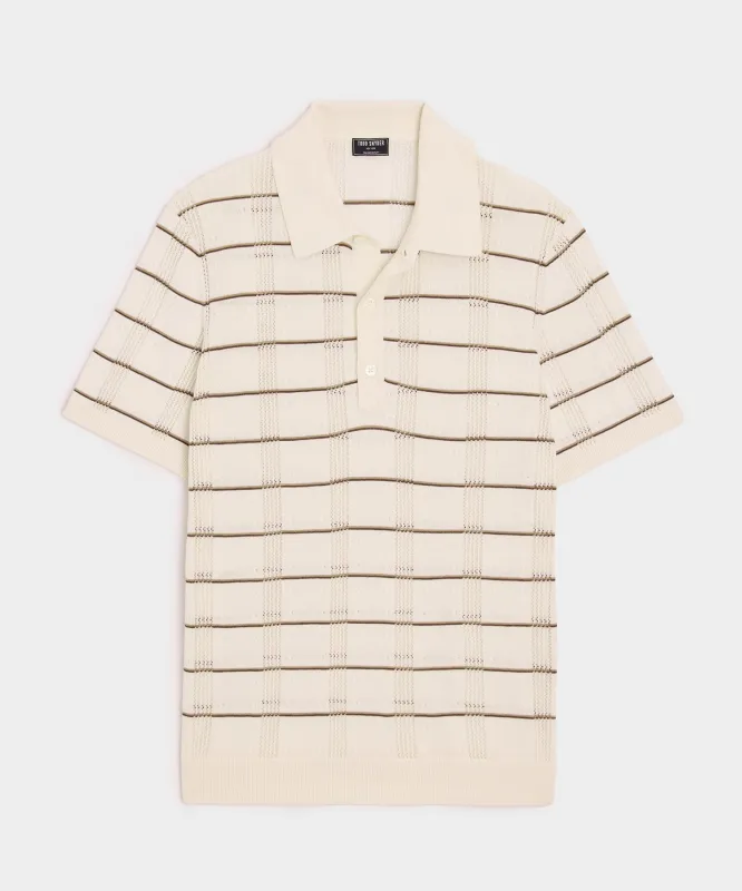 Silk-Cotton Sweater Polo sold by Todd Snyder